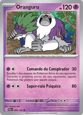 Carta Oranguru (094/193) do set Evoluções em Paldea — Pokémon TCG | Bynx