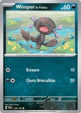 Carta Paldean Wooper (129/193) do set Evoluções em Paldea — Pokémon TCG | Bynx