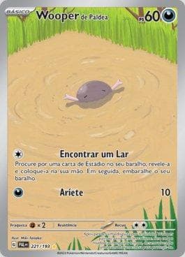 Carta Paldean Wooper (221/193) do set Evoluções em Paldea — Pokémon TCG | Bynx