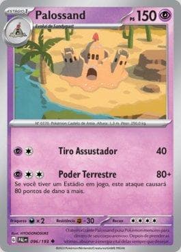 Carta Palossand (096/193) do set Evoluções em Paldea — Pokémon TCG | Bynx