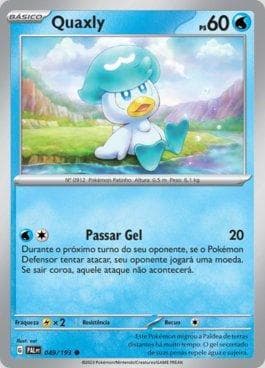 Carta Quaxly (049/193) do set Evoluções em Paldea — Pokémon TCG | Bynx