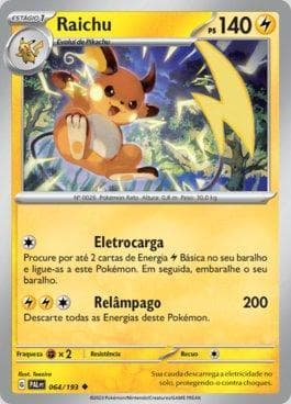 Carta Raichu (064/193) do set Evoluções em Paldea — Pokémon TCG | Bynx