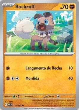 Carta Rockruff (116/193) do set Evoluções em Paldea — Pokémon TCG | Bynx