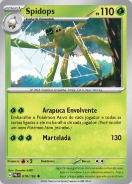 Carta Spidops (018/193) do set Evoluções em Paldea — Pokémon TCG | Bynx