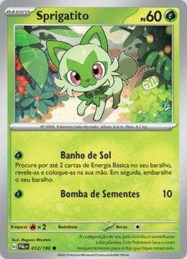 Carta Sprigatito (012/193) do set Evoluções em Paldea — Pokémon TCG | Bynx