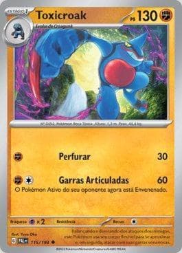 Carta Toxicroak (115/193) do set Evoluções em Paldea — Pokémon TCG | Bynx