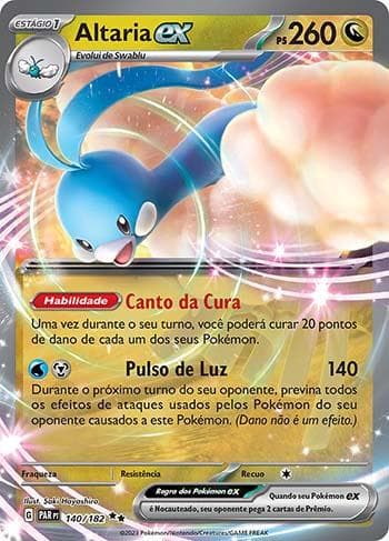 Carta Altaria ex (140/182) do set Fenda Paradoxal — Pokémon TCG | Bynx