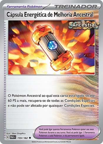 Carta Ancient Booster Energy Capsule (159/182) do set Fenda Paradoxal — Pokémon TCG | Bynx