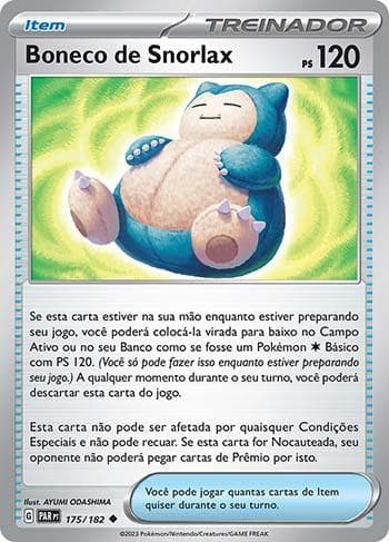 Carta Boneco de Snorlax / Snorlax Doll (175/182) #175 — Pokémon TCG | Bynx