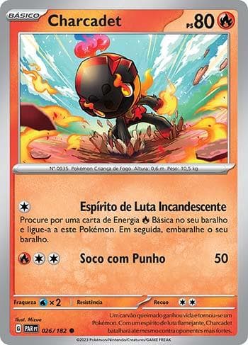 Carta Charcadet (026/182) do set Fenda Paradoxal — Pokémon TCG | Bynx