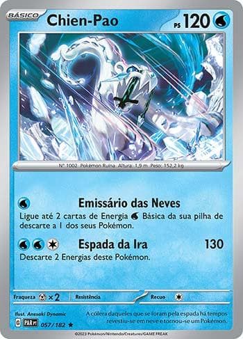 Carta Chien-Pao (057/182) do set Fenda Paradoxal — Pokémon TCG | Bynx
