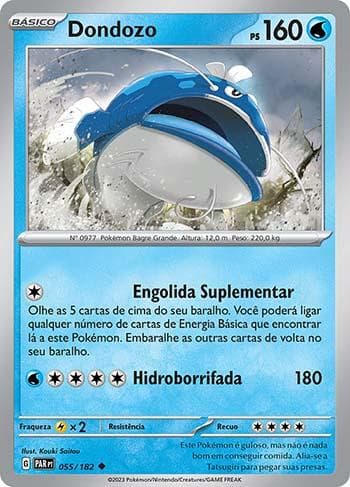 Carta Dondozo (055/182) do set Fenda Paradoxal — Pokémon TCG | Bynx