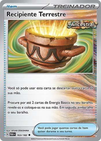 Carta Earthen Vessel (163/182) do set Fenda Paradoxal — Pokémon TCG | Bynx
