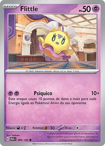 Carta Flittle (080/182) do set Fenda Paradoxal — Pokémon TCG | Bynx