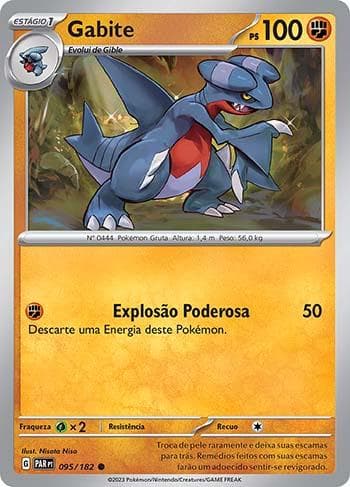 Carta Gabite (095/182) do set Fenda Paradoxal — Pokémon TCG | Bynx
