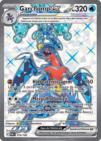 Carta Garchomp ex (219/182) do set Fenda Paradoxal — Pokémon TCG | Bynx