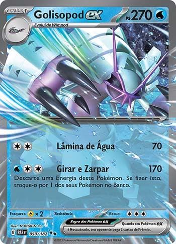 Carta Golisopod ex (050/182) do set Fenda Paradoxal — Pokémon TCG | Bynx