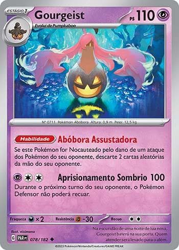 Carta Gourgeist (078/182) do set Fenda Paradoxal — Pokémon TCG | Bynx
