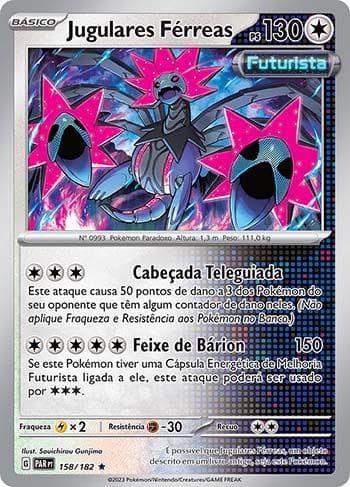 Carta Iron Jugulis (158/182) do set Fenda Paradoxal — Pokémon TCG | Bynx