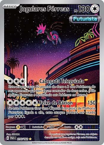 Carta Iron Jugulis (216/182) do set Fenda Paradoxal — Pokémon TCG | Bynx