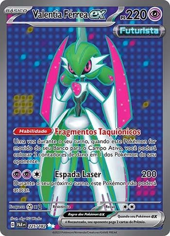 Carta Iron Valiant ex (225/182) do set Fenda Paradoxal — Pokémon TCG | Bynx
