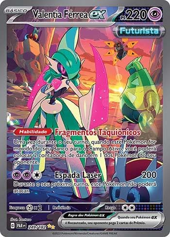 Carta Iron Valiant ex (249/182) do set Fenda Paradoxal — Pokémon TCG | Bynx