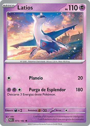 Carta Latios (073/182) do set Fenda Paradoxal — Pokémon TCG | Bynx