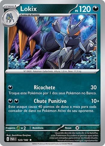 Carta Lokix (122/182) do set Fenda Paradoxal — Pokémon TCG | Bynx