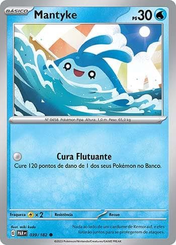 Carta Mantyke (039/182) do set Fenda Paradoxal — Pokémon TCG | Bynx
