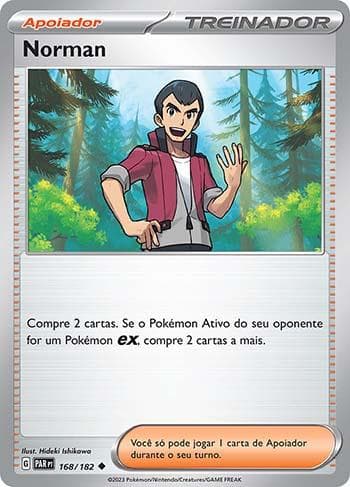 Carta Norman (168/182) do set Fenda Paradoxal — Pokémon TCG | Bynx