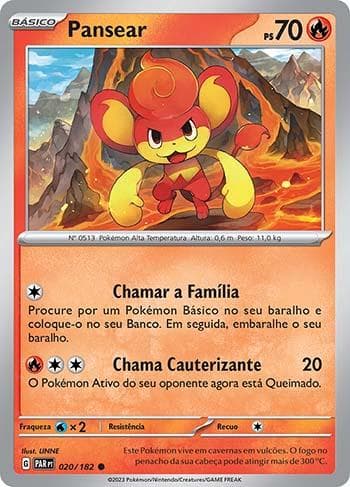 Carta Pansear (020/182) do set Fenda Paradoxal — Pokémon TCG | Bynx
