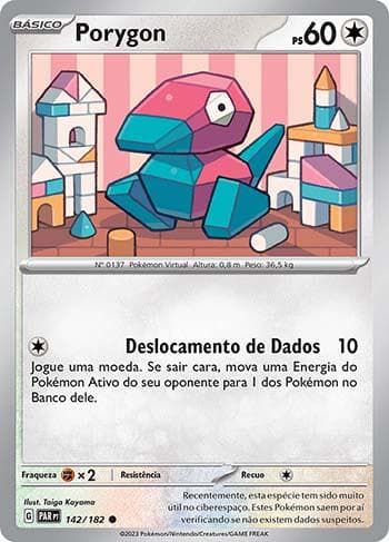 Carta Porygon (142/182) do set Fenda Paradoxal — Pokémon TCG | Bynx