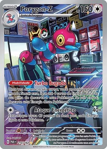 Carta Porygon-Z (214/182) do set Fenda Paradoxal — Pokémon TCG | Bynx