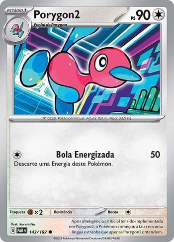 Carta Porygon2 (143/182) do set Fenda Paradoxal — Pokémon TCG | Bynx