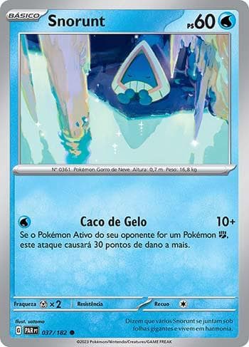 Carta Snorunt (037/182) do set Fenda Paradoxal — Pokémon TCG | Bynx