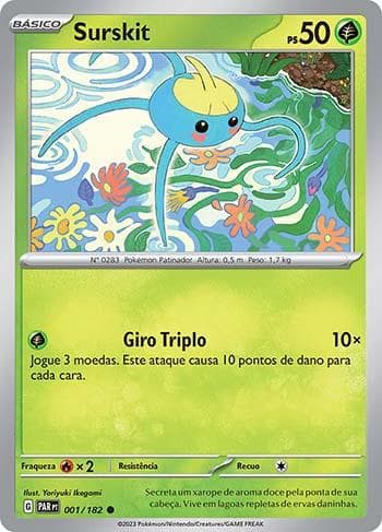 Carta Surskit (001/182) do set Fenda Paradoxal — Pokémon TCG | Bynx