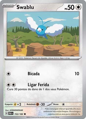 Carta Swablu (152/182) do set Fenda Paradoxal — Pokémon TCG | Bynx