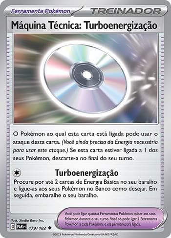Carta Technical Machine: Turbo Energize (179/182) do set Fenda Paradoxal — Pokémon TCG | Bynx