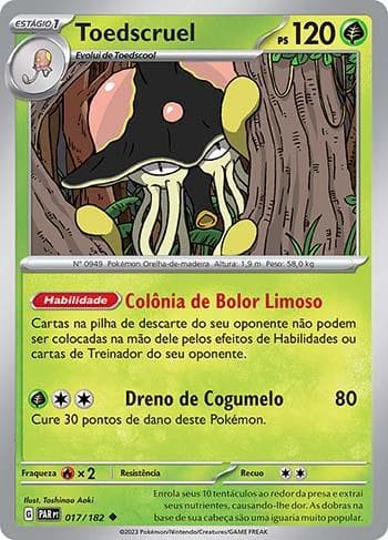Carta Toedscruel (017/182) do set Fenda Paradoxal — Pokémon TCG | Bynx