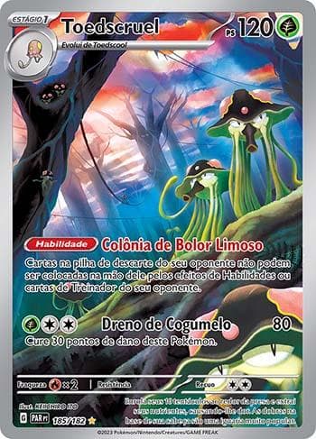 Carta Toedscruel (185/182) do set Fenda Paradoxal — Pokémon TCG | Bynx
