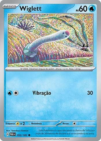 Carta Wiglett (052/182) do set Fenda Paradoxal — Pokémon TCG | Bynx