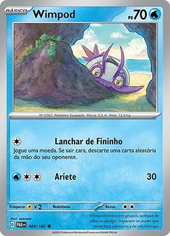Carta Wimpod (048/182) do set Fenda Paradoxal — Pokémon TCG | Bynx