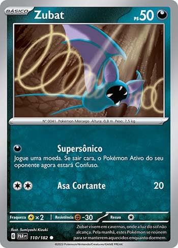 Carta Zubat (110/182) do set Fenda Paradoxal — Pokémon TCG | Bynx