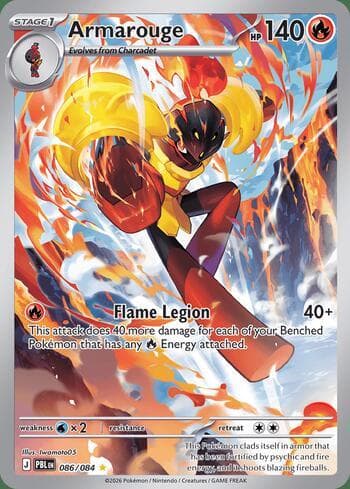 Carta Armarouge 086/84 do set Pitch Black — Pokémon TCG | Bynx