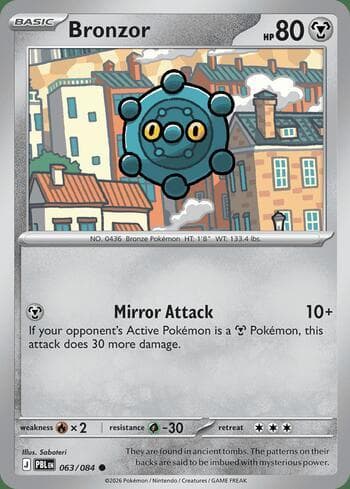 Carta Bronzor 063/84 do set Pitch Black — Pokémon TCG | Bynx