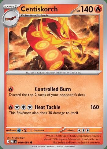 Carta Centiskorch 010/84 do set Pitch Black — Pokémon TCG | Bynx