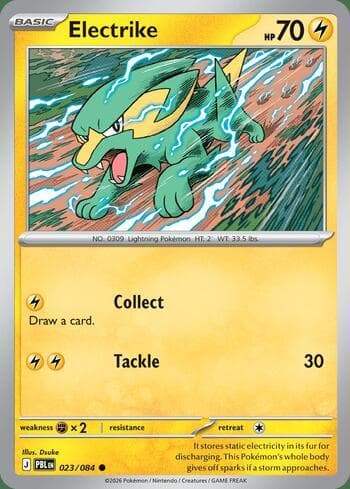 Carta Electrike 023/84 do set Pitch Black — Pokémon TCG | Bynx