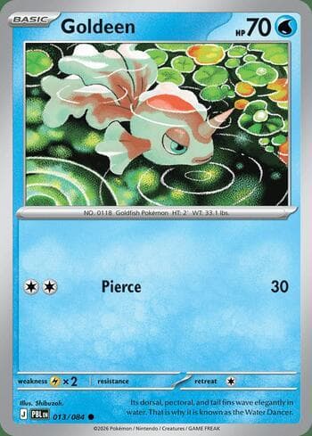 Carta Goldeen 013/84 do set Pitch Black — Pokémon TCG | Bynx