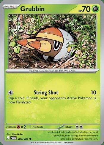 Carta Grubbin 002/84 do set Pitch Black — Pokémon TCG | Bynx