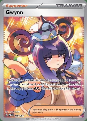 Carta Gwynn 119/84 do set Pitch Black — Pokémon TCG | Bynx